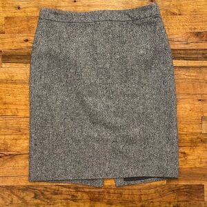 JCrew Grey Tweed Pencil Skirt - Size 8